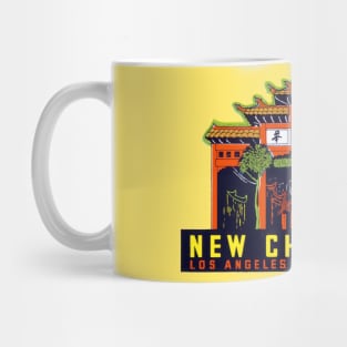 1940s New Chinatown Los Angeles California Mug